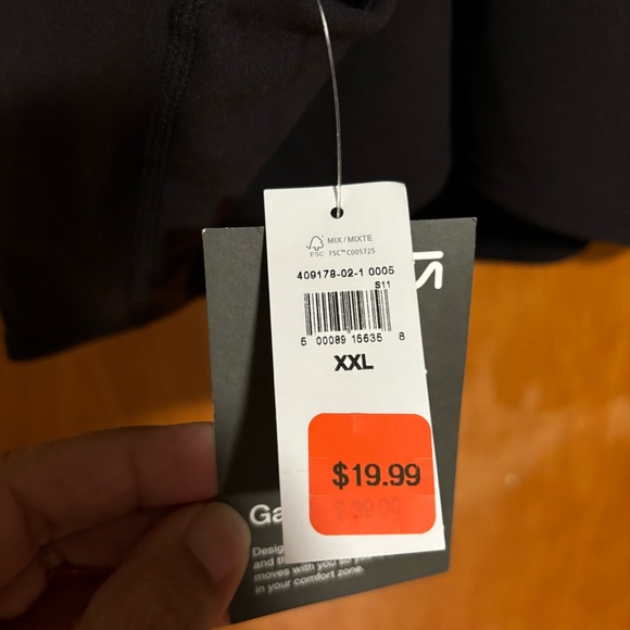 GapFit PowerMove Cross Back Tank Top Sports Bra True Black Size XXL NWT - Picture 6 of 6